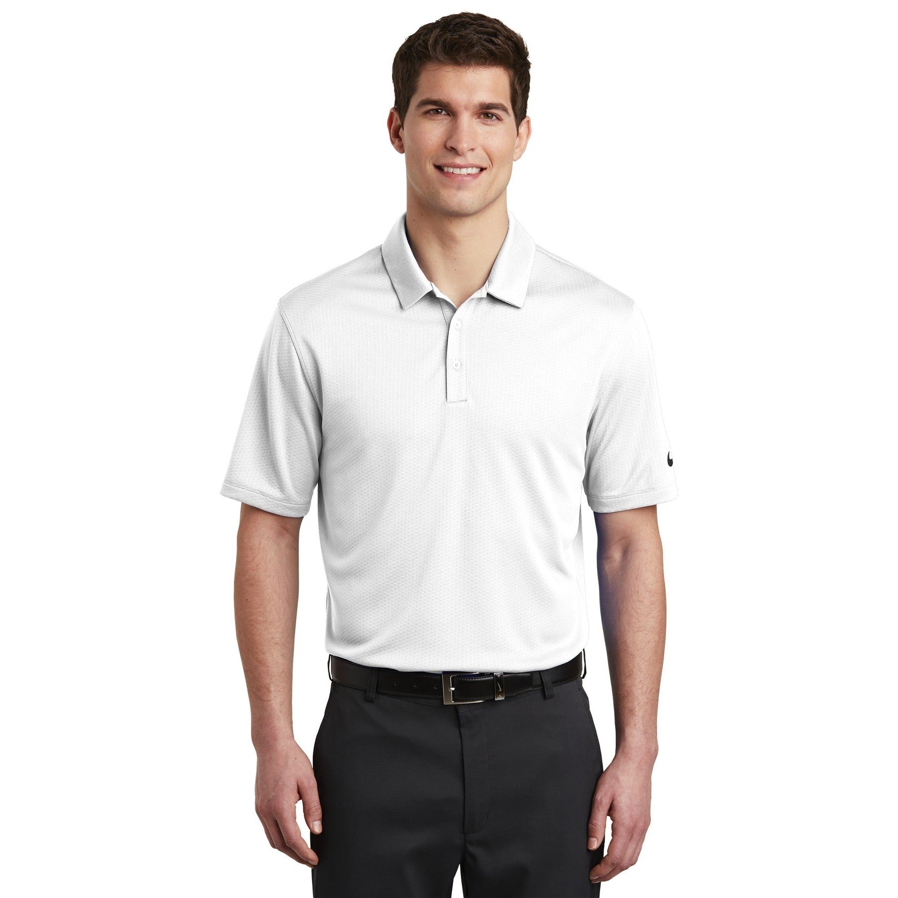 Nike-Nike Dri-FIT Hex Textured Polo. NKAH6266-MedTech-6